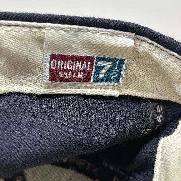 Atlanta Braves New Era 59Fifty MLB Cap Hat Fitted Size 7 1/2 Red & Blue - Picture 6 of 8